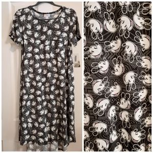 Lularoe Carly Dress Disney Mickey Mouse Soze Small